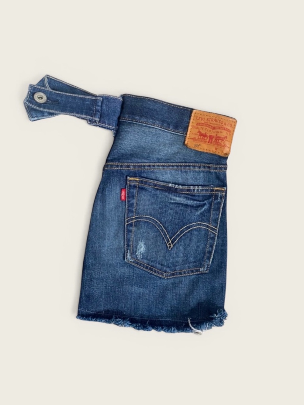Upcycled Denim Jean Pocket Wristlet Bag | Levi’s Festival Mini Purse